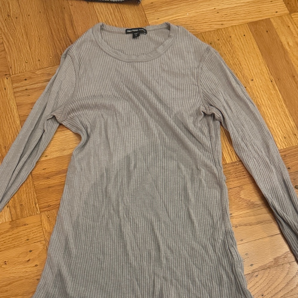 James Perse Ribbed Cotton Top – Size 2